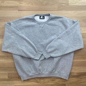 Size XL - Vintage Grey Starter Crewneck